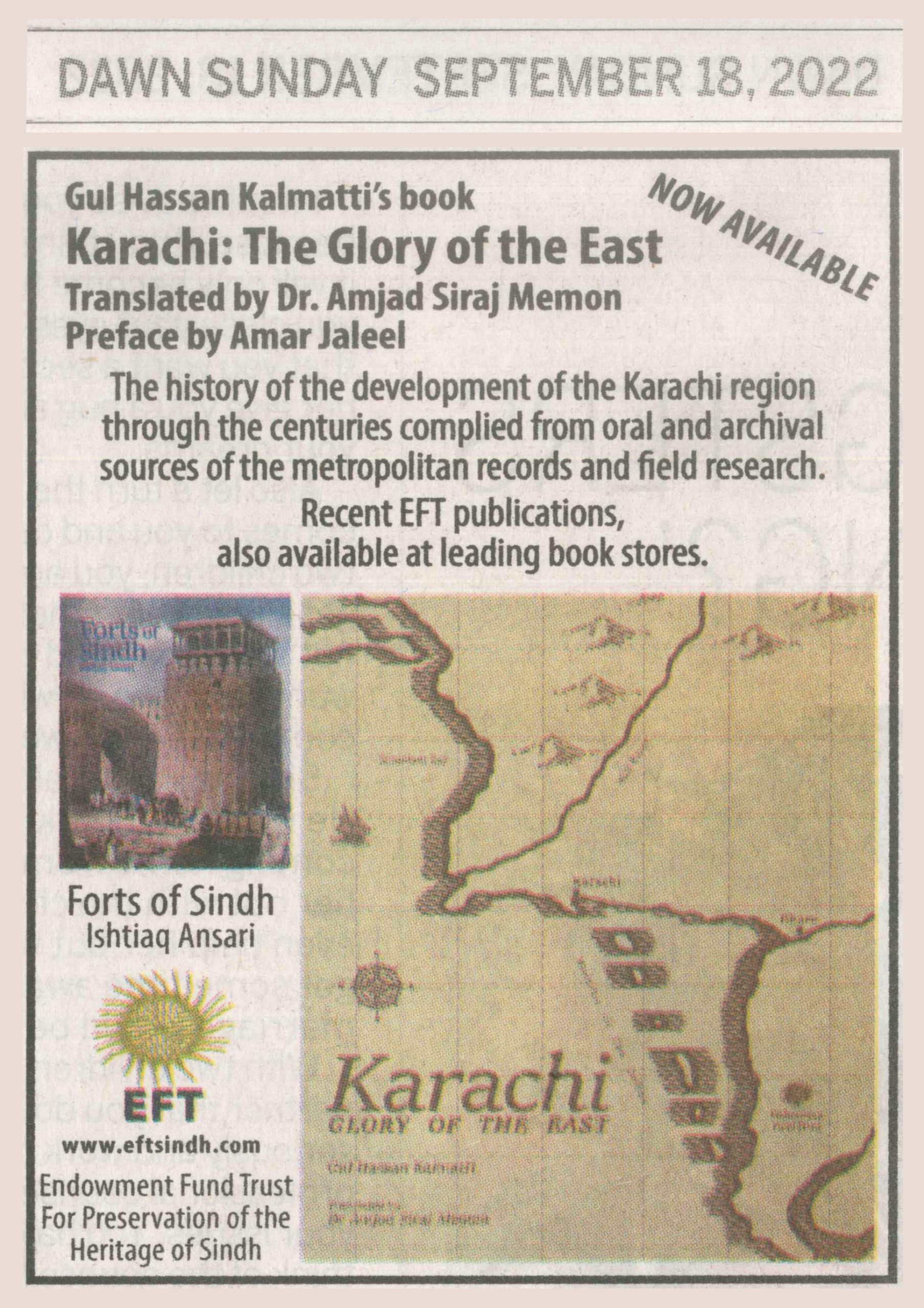 Karachi: Glory of the East - Press Cutting